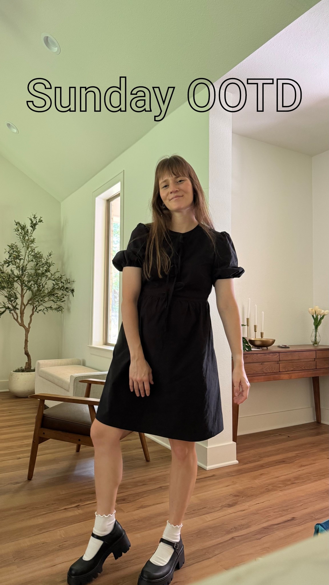 Finally have access to my closet again after our big move 🙏 nursing friendly modest dress, white ankle socks, black Maryjane’s with a platform (the dress cover photo shows an open front, but there are actually buttons and it closes shut so it’s completely modest 🙏 - I’m 5’5” wearing a size small)

#LTKSummerEdit #LTKBeauty #LTKStyleTip