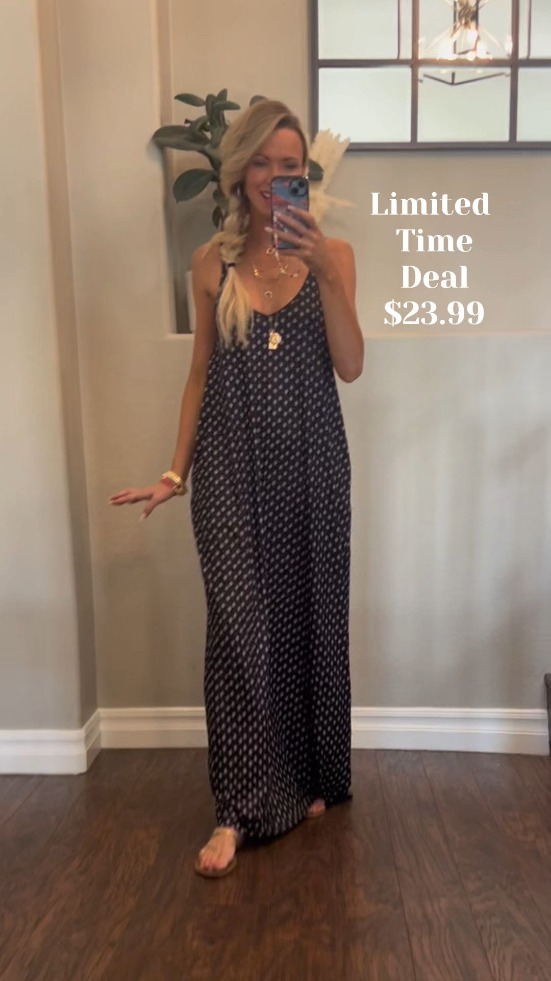 This dress is soo comfy! Comes in more colors too! 
Size- small
Straps are adjustable! 
My sandals are a splurge but they go with everything! Girl math- if i wear them all of the time it all evens out! Haha so worth it lol

Spring dress
Summer dress
Vacation outfit
Casual dress


#LTKSaleAlert #LTKStyleTip #LTKFindsUnder50