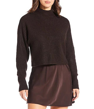 Gianni Bini Michelle Acrylic Mock Neck Long Sleeve Sweater Top | Dillard's | Dillard's