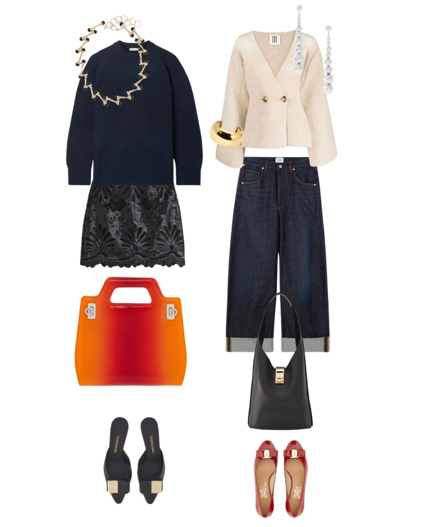 A little #Ferragamo inspired early fall looks with my favorite cardigan of the season! 

#LTKSeasonal #LTKitbag #LTKFind