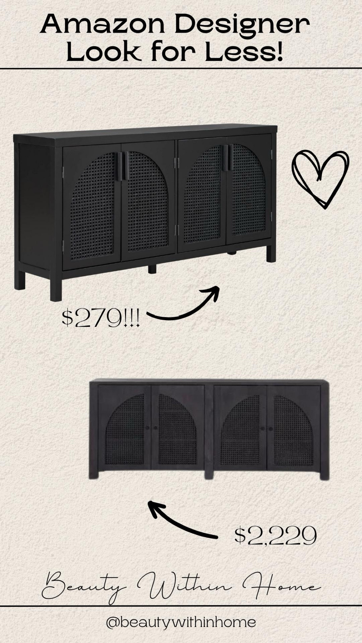 Arched sideboard, black sideboard, black arched sideboard, Amazon sideboard, arched cabinet, black arched cabinet, dining cabinet, dining sideboard

#LTKHome #LTKStyleTip