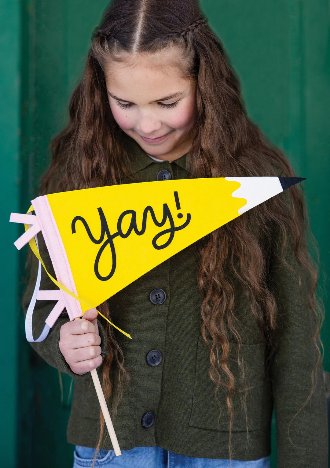 Occasions by Shakira - Yay Pencil Felt Pennant | My Mind's Eye