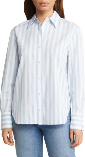 Stripe Cotton Poplin Shirt | Nordstrom