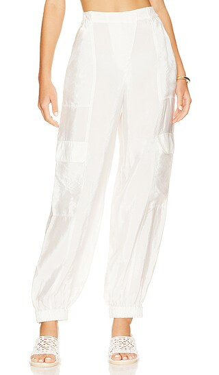 Artemis Parachute Cargo Pant in White | Revolve Clothing (Global)