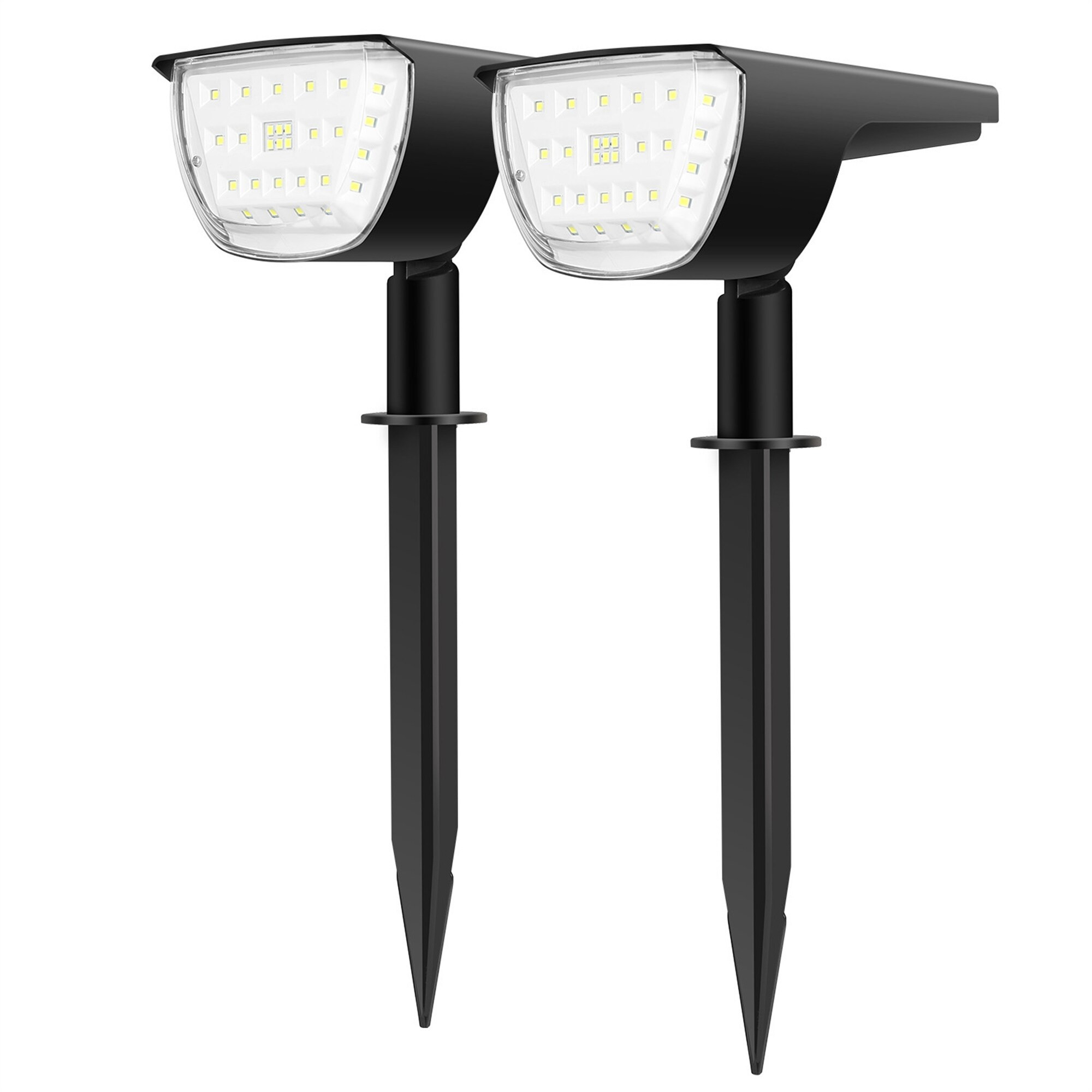 32 LEDs Solar Landscape Spotlights Auto On/Off Security Wall Lights | Bed Bath & Beyond