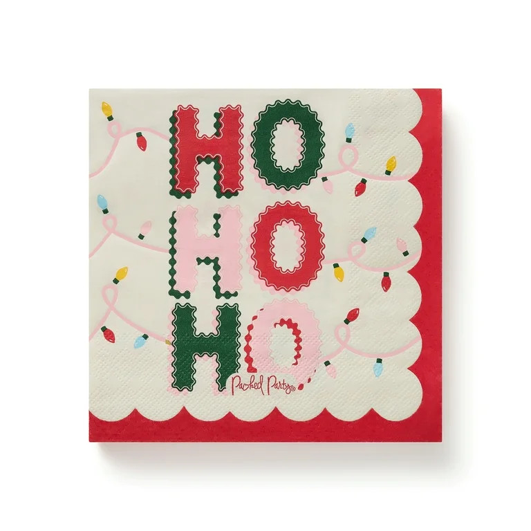 Packed Party Christmas Napkins with Gold Foil Accents, 20 Count | Walmart (US)