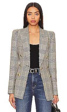 Smythe Not A Db Pagoda Blazer in Classic Glen Check from Revolve.com | Revolve Clothing (Global)