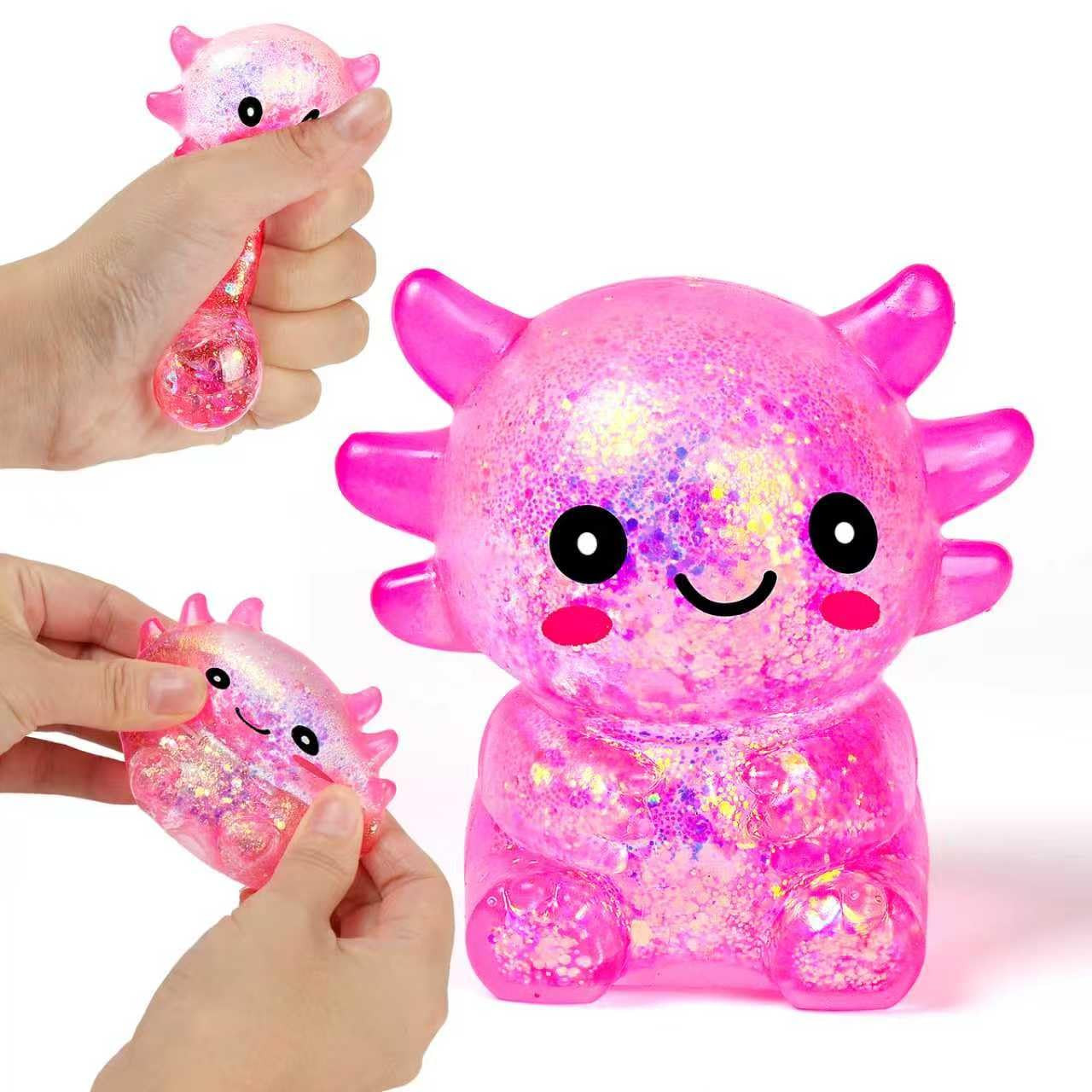 Squishy Fidget Stress Axolotl Toy, Axolotl Squishy Malt Sugar Stress Balls for Adults Kids, Cute ... | Amazon (US)