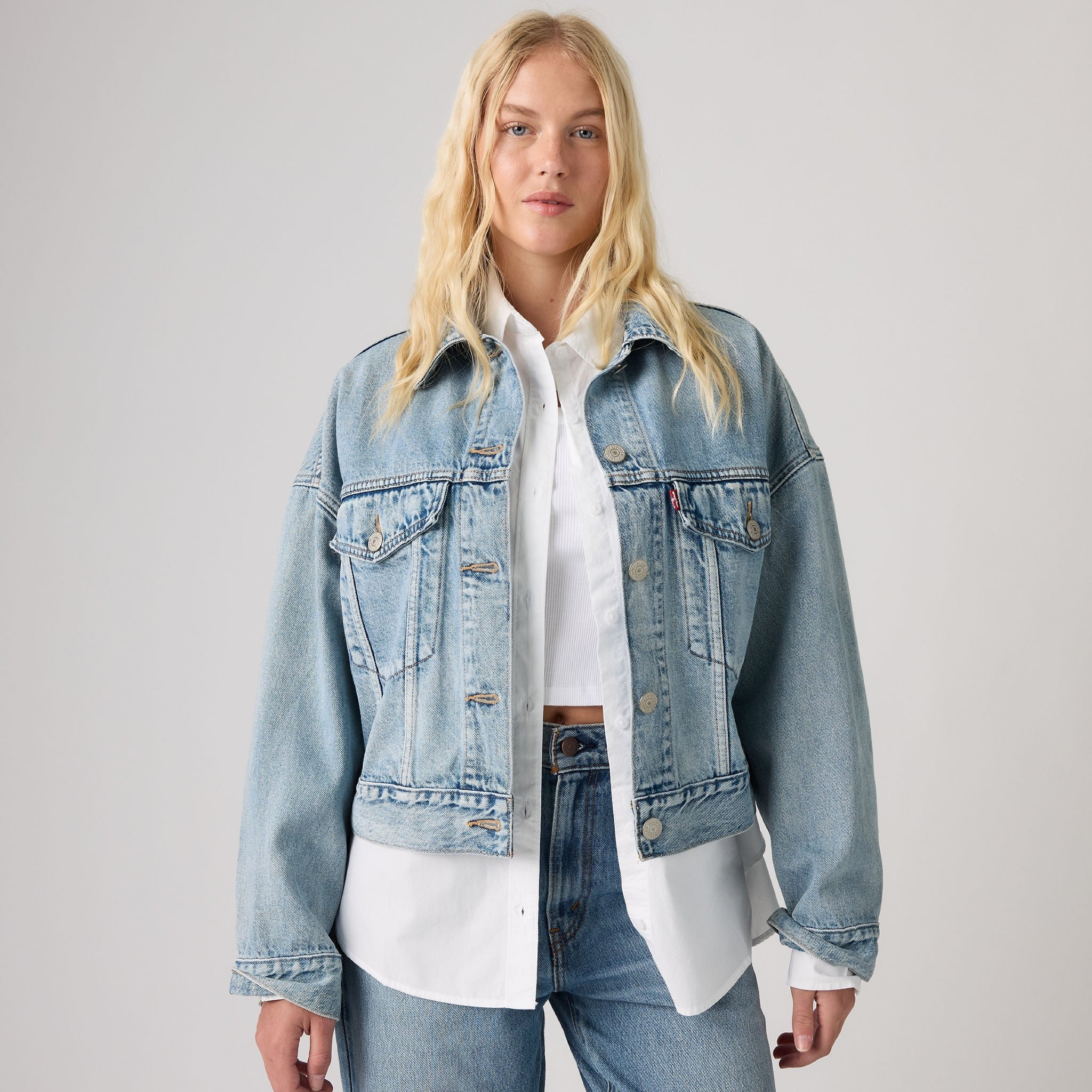 Levi's\u00ae Women's Loose Crop Trucker Jacket | Levi's AU