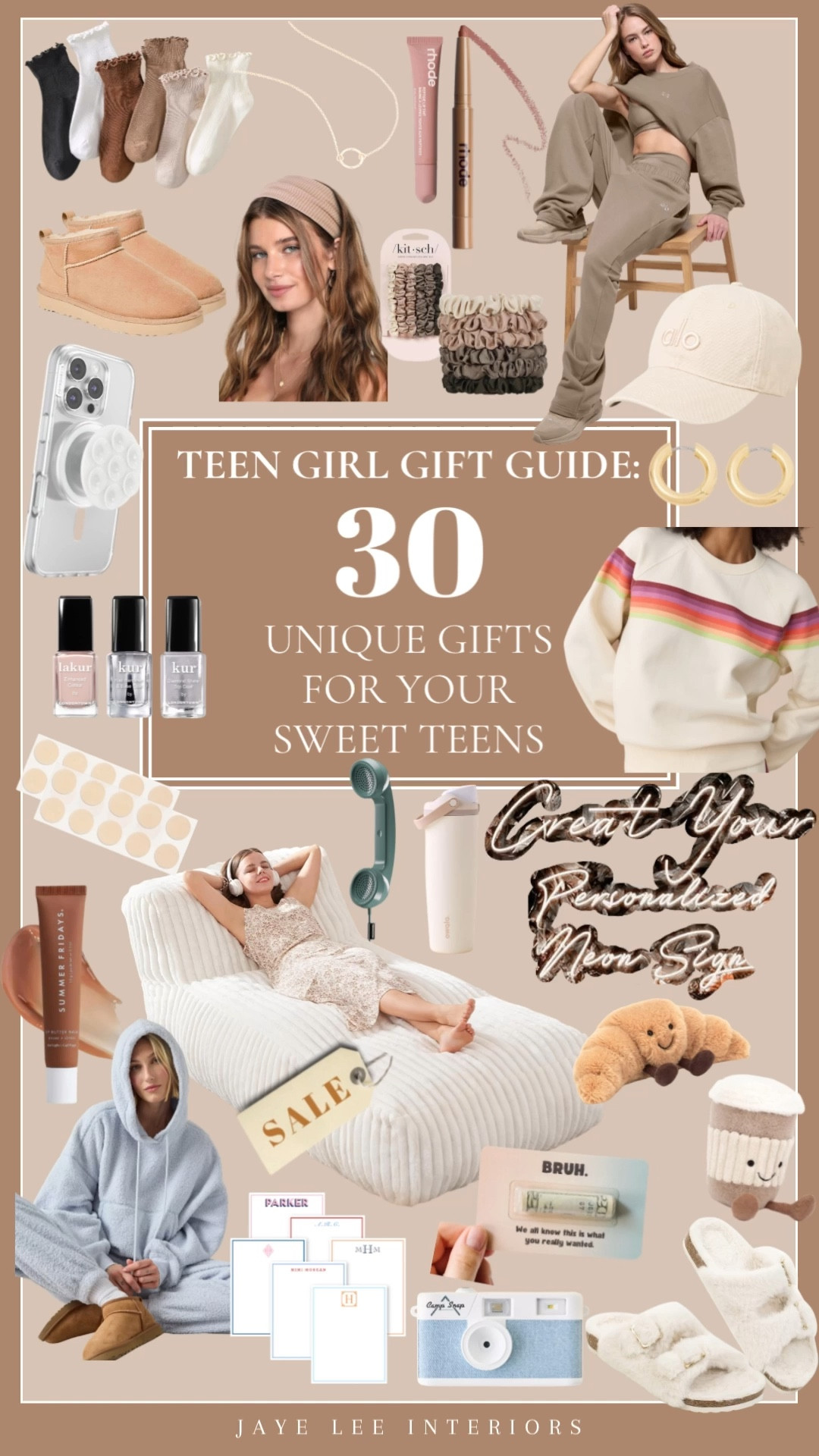 ALL THE THINGS your teen girls will LOVE! Got a little help from my nieces on this one, and trust me, THEY KNOW. dainty jewelry, 90s headbands, pimple patches, Rhode lip liner, Summer Fridays, Jellycat stuffies, Uggs, phone gadgets, Alo sweatshirts, etc! 
#GiftsForGirls #GiftsForTeens #TeenGirlGifts #TeenGirlGiftGuide #GiftGuideForTeens #GirlyGifts #ChristmasGiftIdeasForTeens  #jleeinteriors

#LTKFindsUnder50 #LTKGiftGuide #LTKBeauty