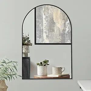 Americanflat 20x30 Framed Black Arched Mirror - Arched Wall Mirror for Bedroom, Entryway Hall, Li... | Amazon (US)