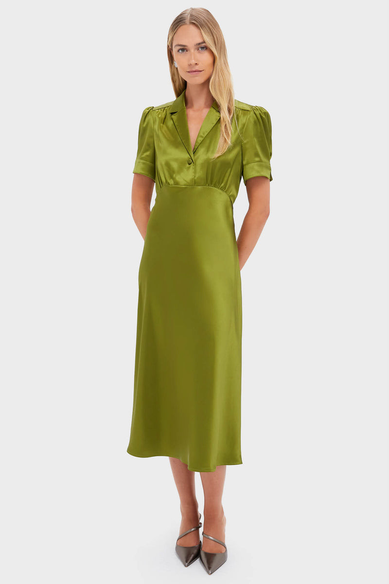 Woodbine Satin Bellamy Dress | Tuckernuck (US)