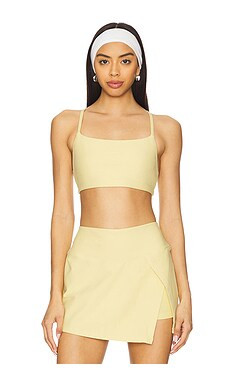 YEAR OF OURS Stretch Studio Bralette in Baby Yellow from Revolve.com | Revolve Clothing (Global)