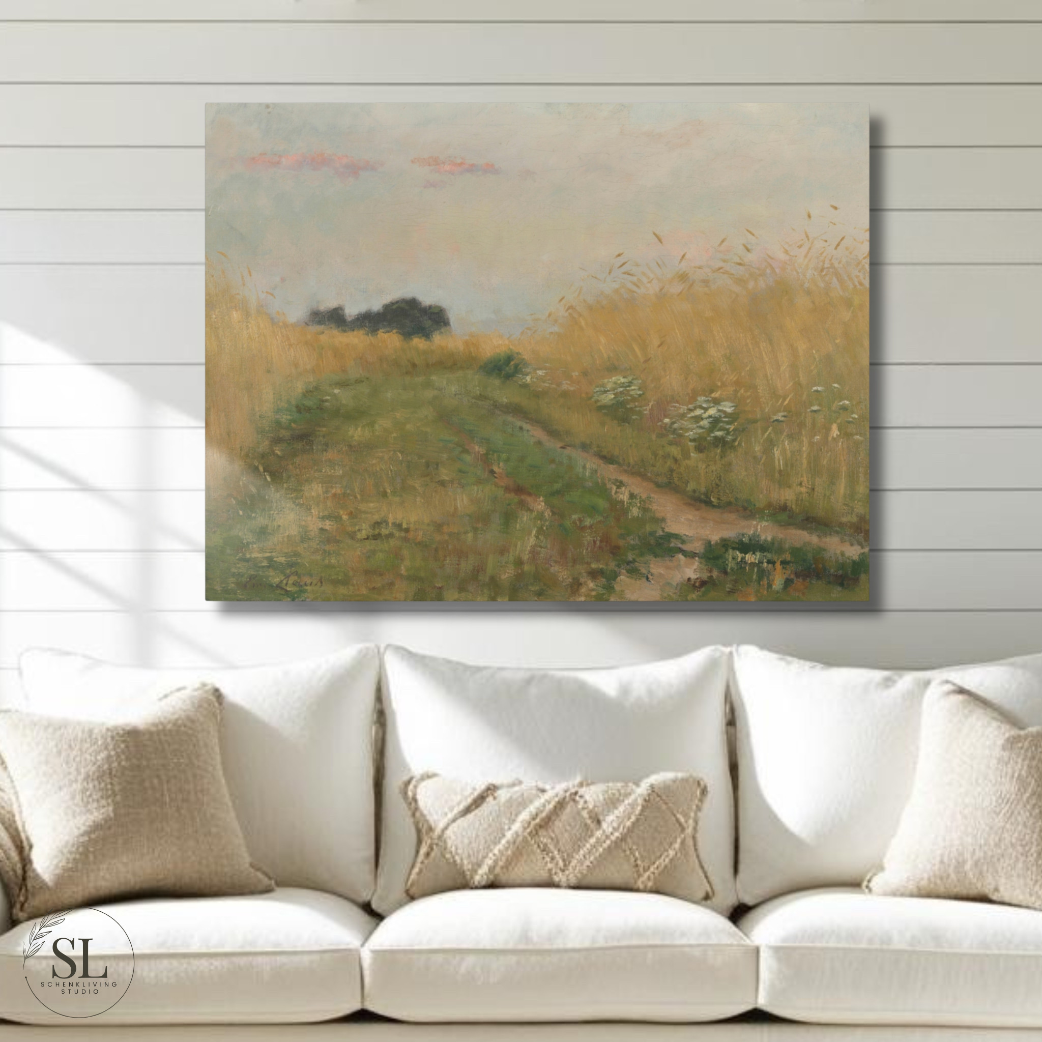 Vintage Field Canvas Print for your Modern Farmhouse Cottage Living Room  

 #LTKstyletip #LTKfamily #LTKgiftguide