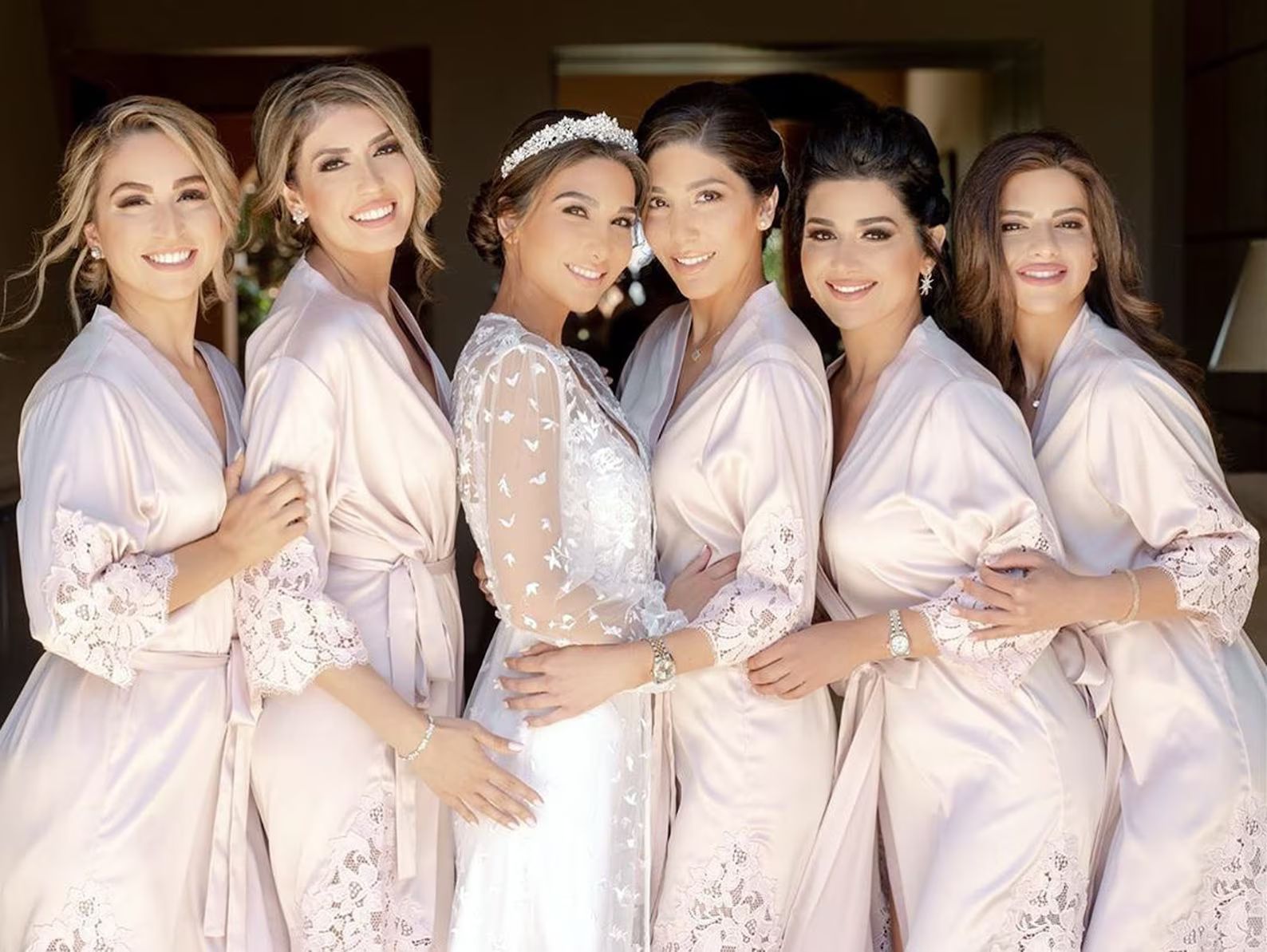 Lace Bridal Robe // Bridesmaid Robes // Bridal Robe // Bride Robe // Bridal Party Robes // Brides... | Etsy (US)