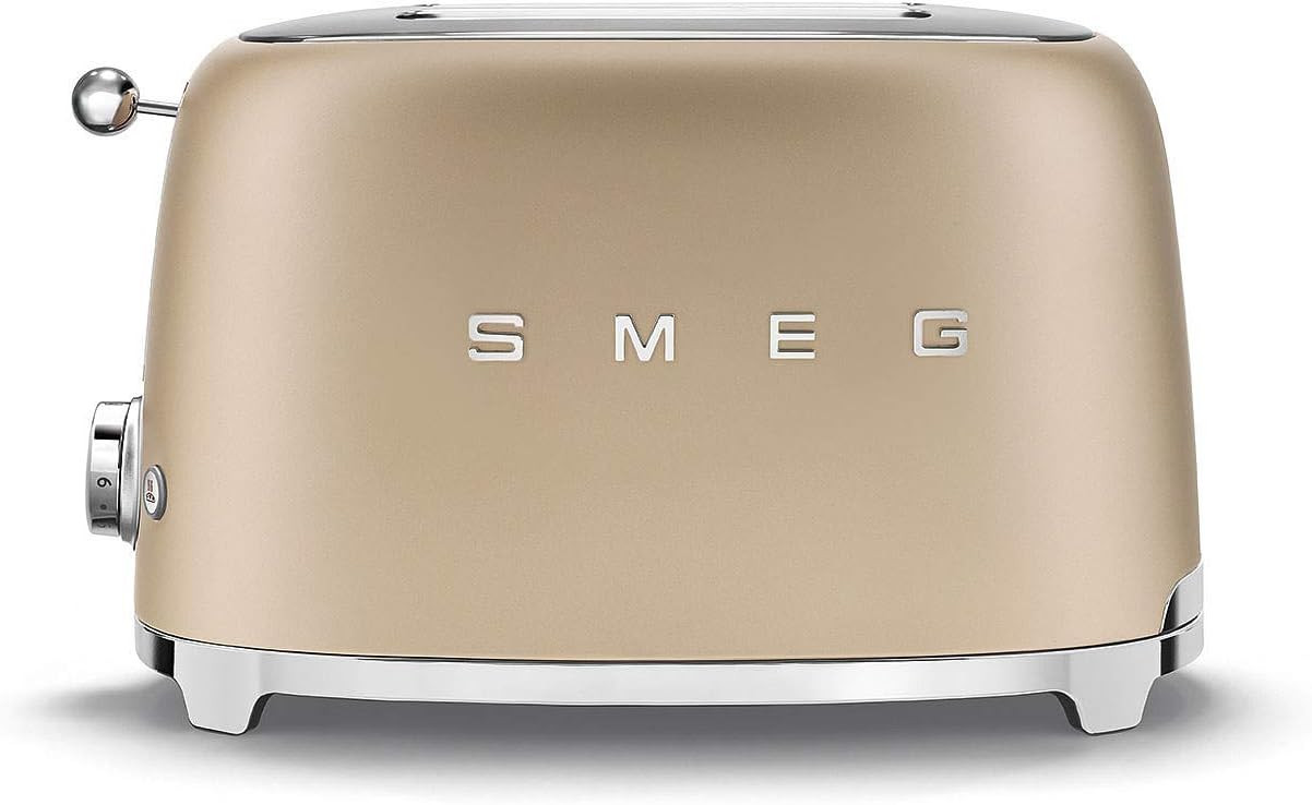 SMEG TSF01 2-Slice Toaster-50’s Retro Style-Matte Champagne | Amazon (US)