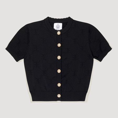 Blair Cardigan Top- Black | EllandEmm