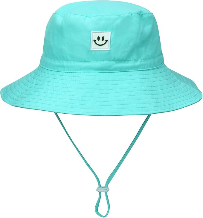 MaxNova Baby Sun Hat Smile Face UPF 50+ Toddler Bucket Hat for Boys Girls 0-7 Years | Amazon (US)