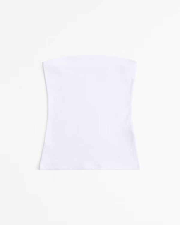 Cotton-Blend Seamless Fabric Tuckable Tube Top | Abercrombie & Fitch (US)