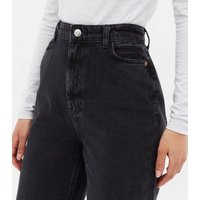 Tall Black High Waist Adalae Wide Leg Jeans New Look | New Look (UK)
