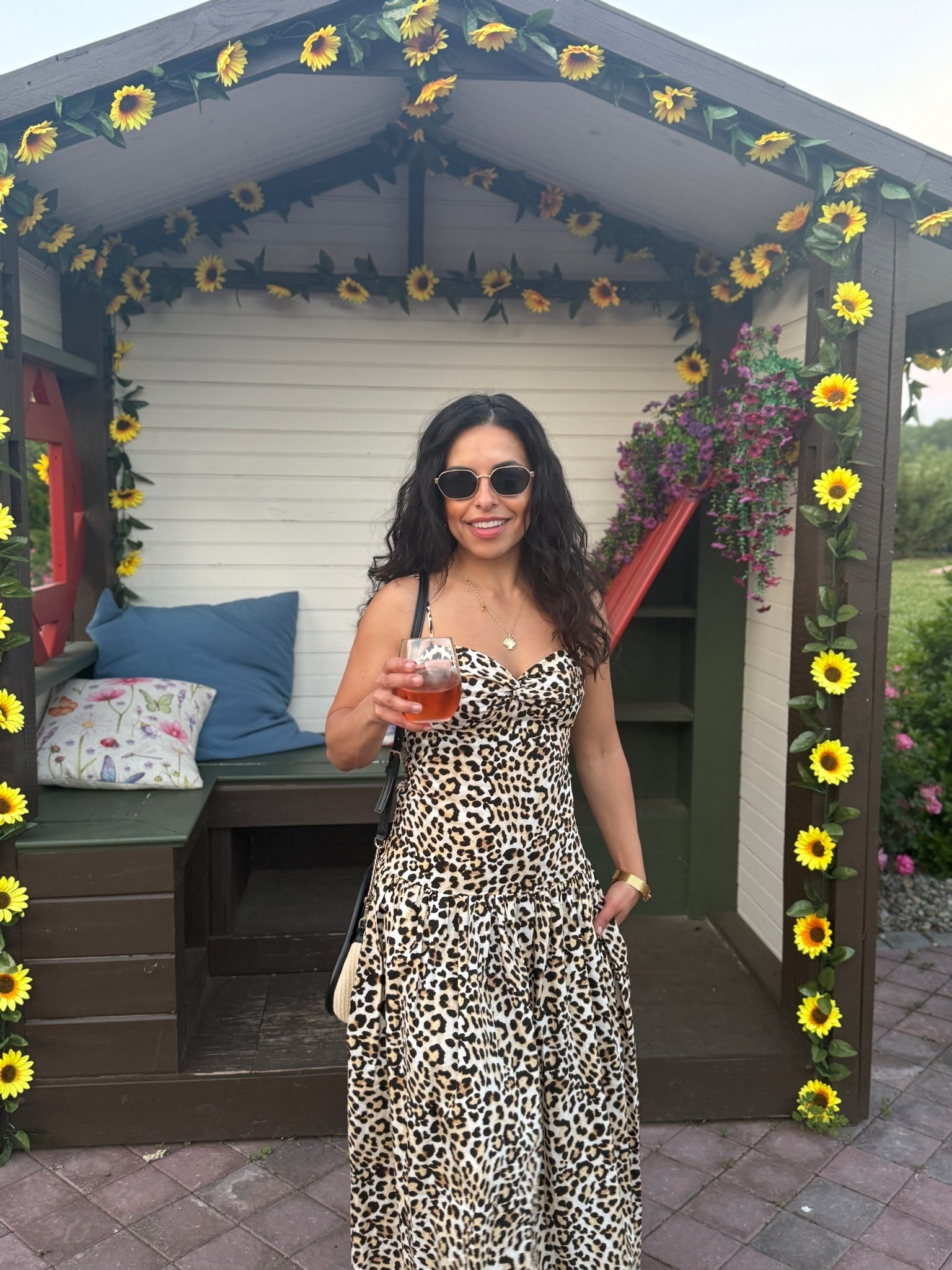 Petite friendly leopard print maxi dress with pockets from Express! Wearing size XS

#LTKPetite