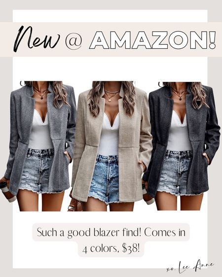 Such a good blazer find on Amazon! #founditonamazon

#LTKsalealert #LTKstyletip #LTKunder50