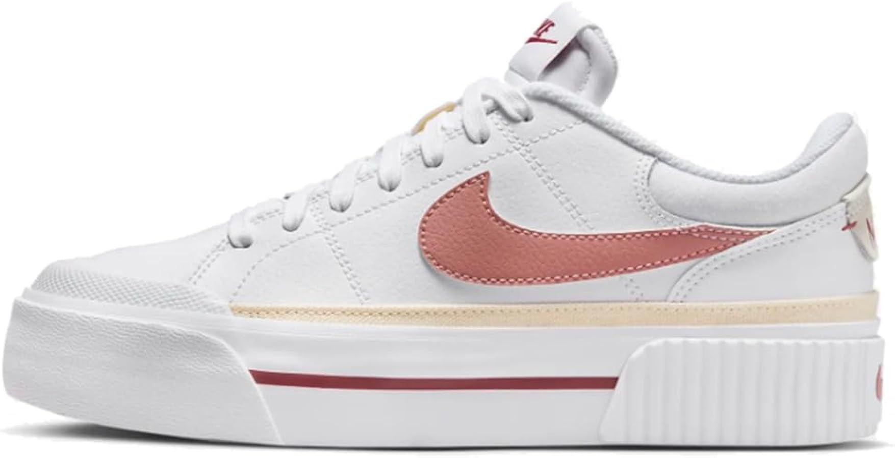 Nike Court Legacy Lift Women's Shoes (FQ8782-100, White/Guava Ice/Cedar/Red Stardust) | Amazon (US)