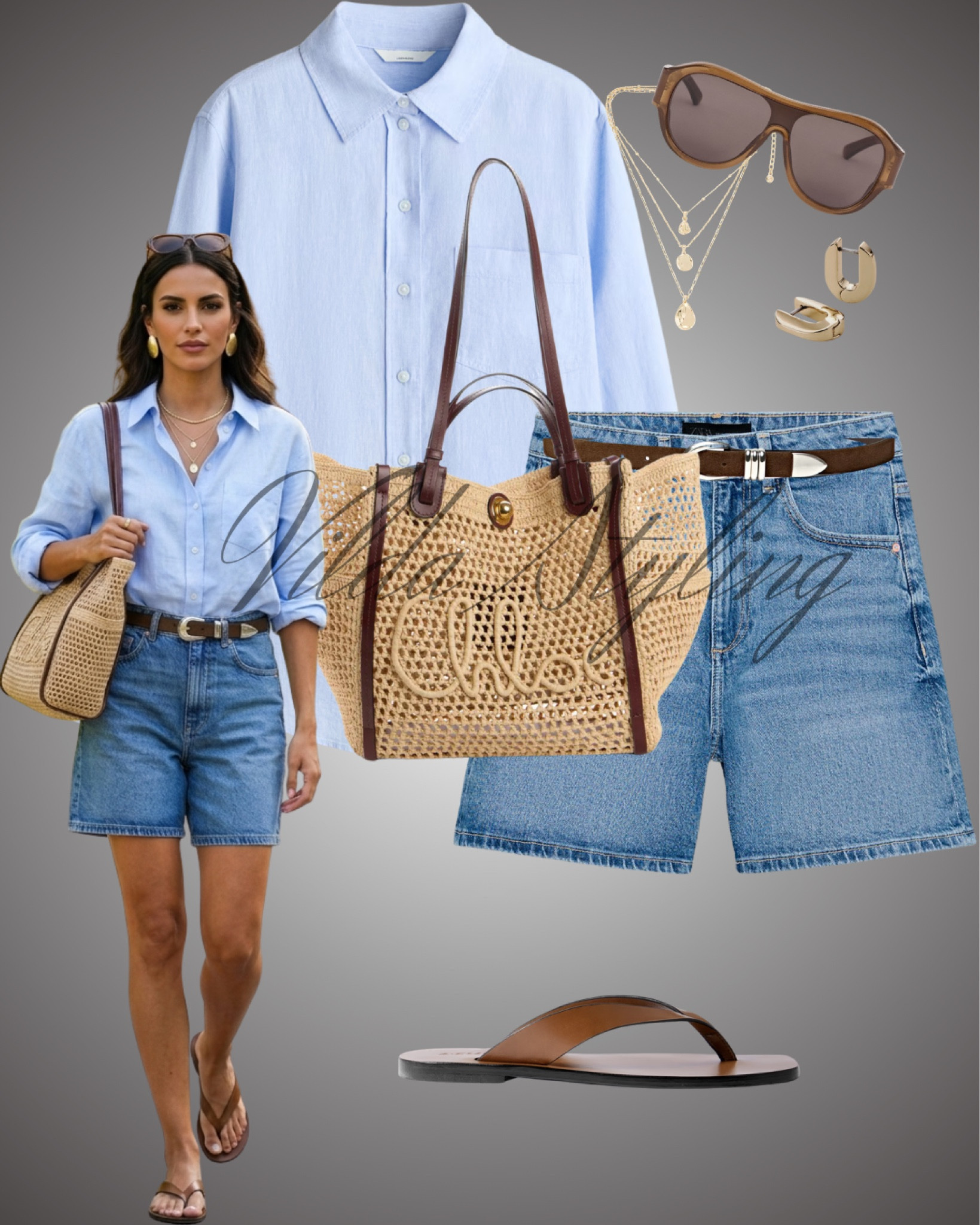 Effortless summer days ☀️
Light blue shirt + denim shorts + woven bag = the perfect relaxed chic look
Easy, breathable, and timeless 🤍 
#LTKStyle #SummerOutfit #EffortlessChic


#LTKsummer #LTKeurope #LTKspring