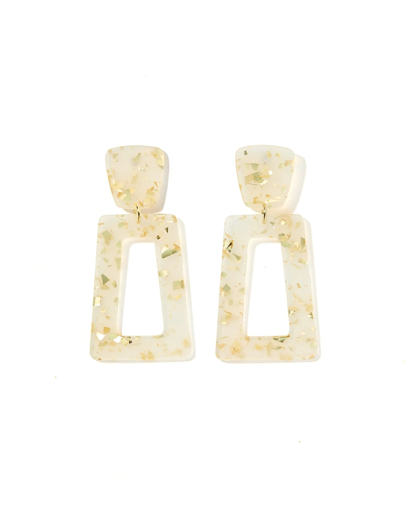 Kennedy Statement Earrings - Gold Confetti - Shop LINNY CO | LINNY CO LLC