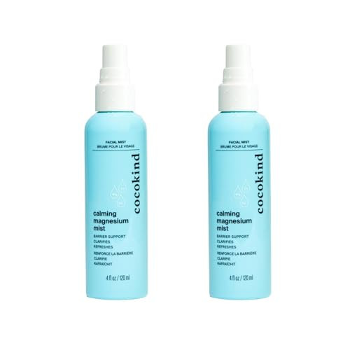 Cocokind Calming Magnesium Mist, Hydrating Facial Spray to Reduce Visible Redness, Clarifying Face Mist for Breakout-Prone Skin, Moisture Barrier Support, (4 fl oz, 2 Pack) | Amazon (US)