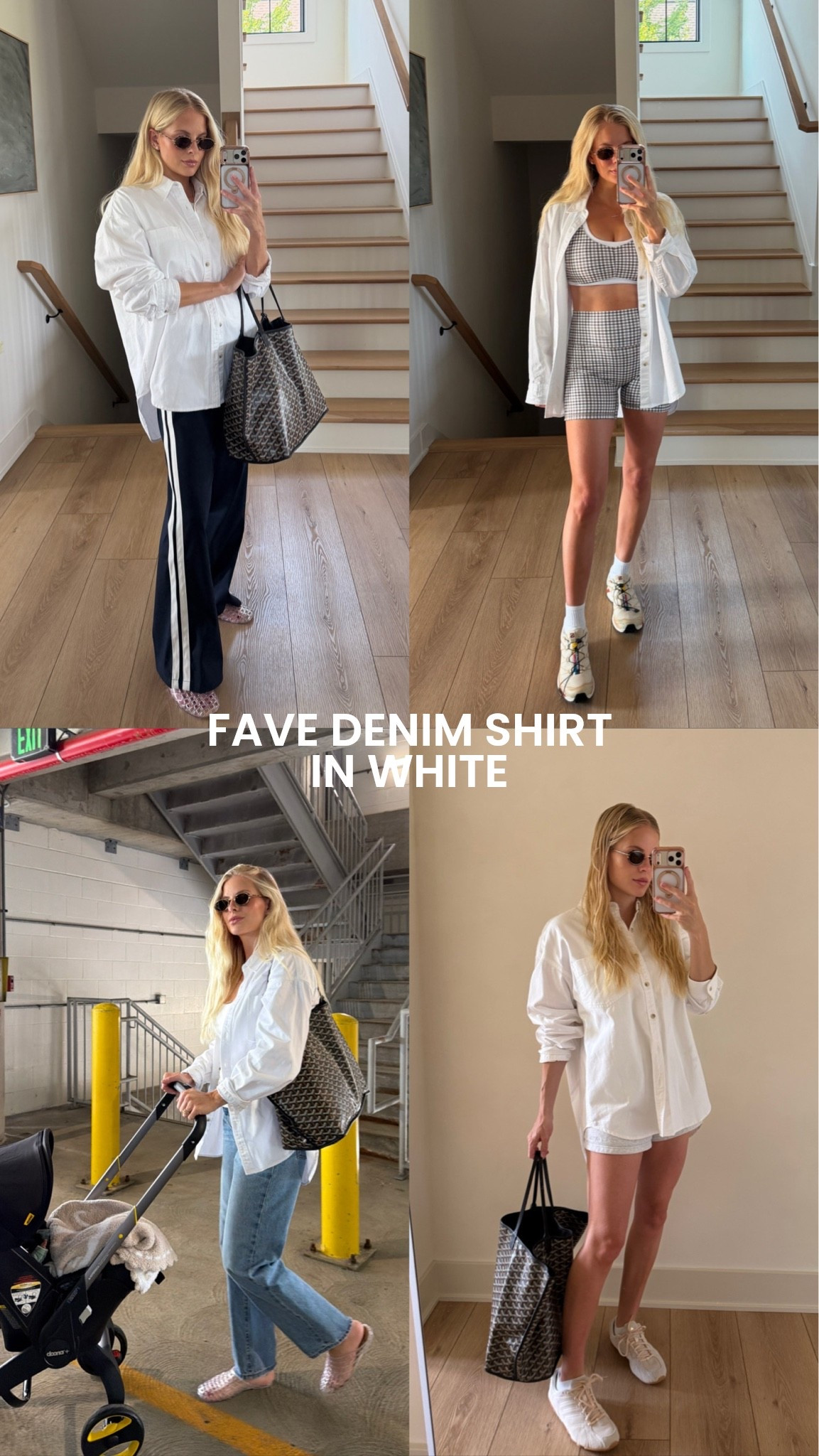 SIZE: 
Top left - med in top & pants (sized up for pp), shoes run tts (linked similar)! Lip gloss - crème brûlée, liner - lift 
Top right - med in top, bottoms, & shirt, shoes run tts! 
Bottom right - med in top & shorts, shoes are tts
Bottom left - med in tank & shirt, 28 in jeans, shoes run tts! 
#kathleenpost

#LTKootd #LTKmomlife