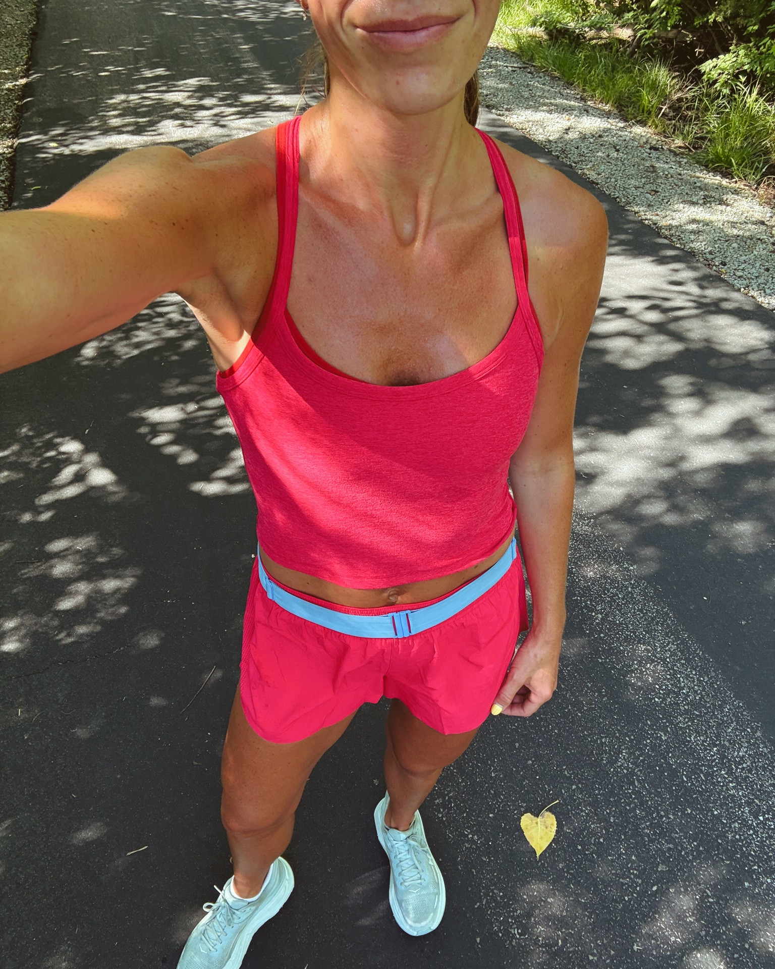 Running outfit that I wore today during the summer. I love beyond yoga material for running and Pilates outfits. It’s so stretchy supportive and soft. I am wearing a size a medium and everything keep in mind. The top does not come with padding so I’m wearing a sports bra underneath it for extra support, but it does come with a Shelf bra. They are some of my favorite things and I love wearing them with casual athleisure too.￼

#LTKActive #LTKfitnessgoals #LTKmorningroutine