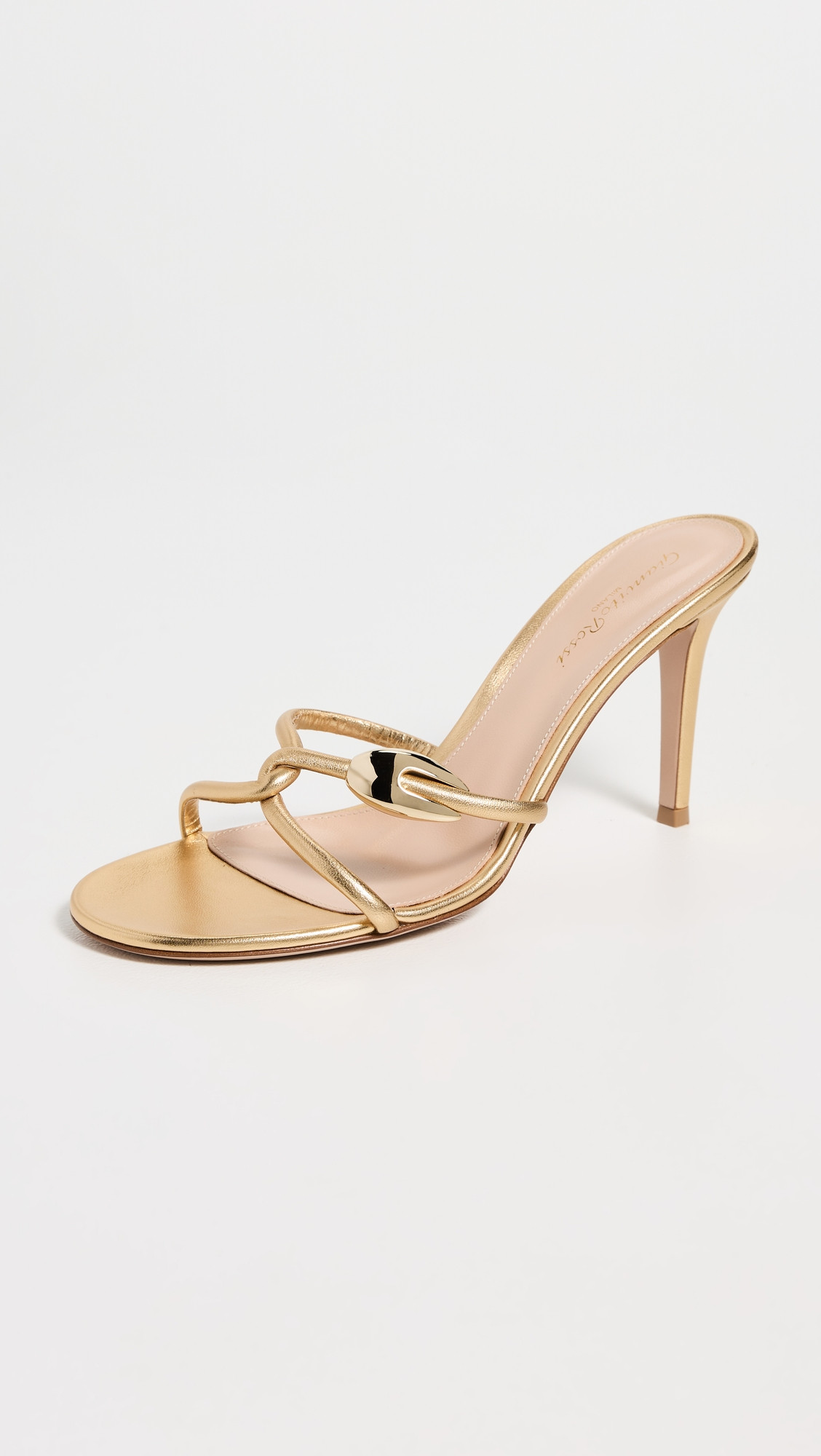 Gianvito Rossi Black Mamba Nappa Silk Mules Mekong 38.5 | Shopbop