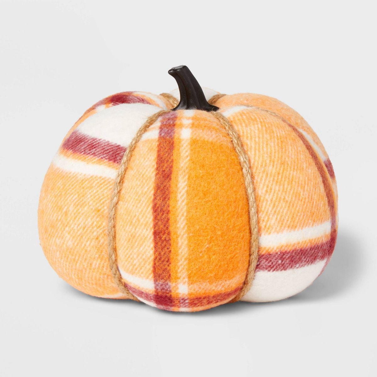 Harvest Plaid Pumpkin Medium Orange/Burgundy/Cream - Hyde & EEK! Boutique™ | Target