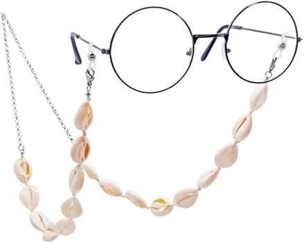 Shell Glasses Chain Sunglass Strap for Women Girls Puka Sea Shell Eyeglass Chain Sunglessea Cord ... | Amazon (US)