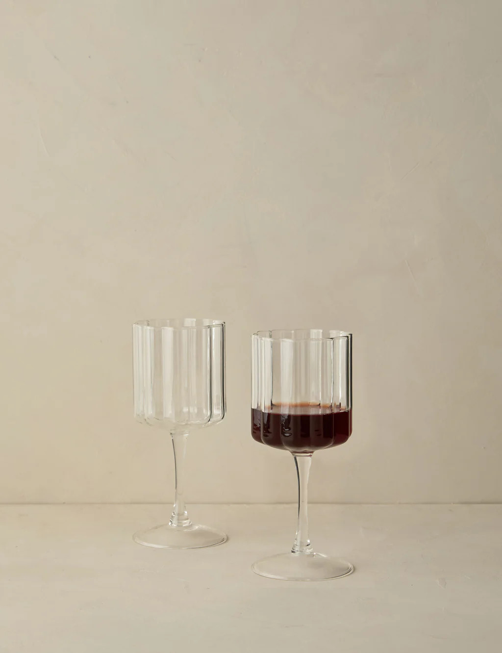 Wave Wine Glass (Set of 2) | Lulu and Georgia 
