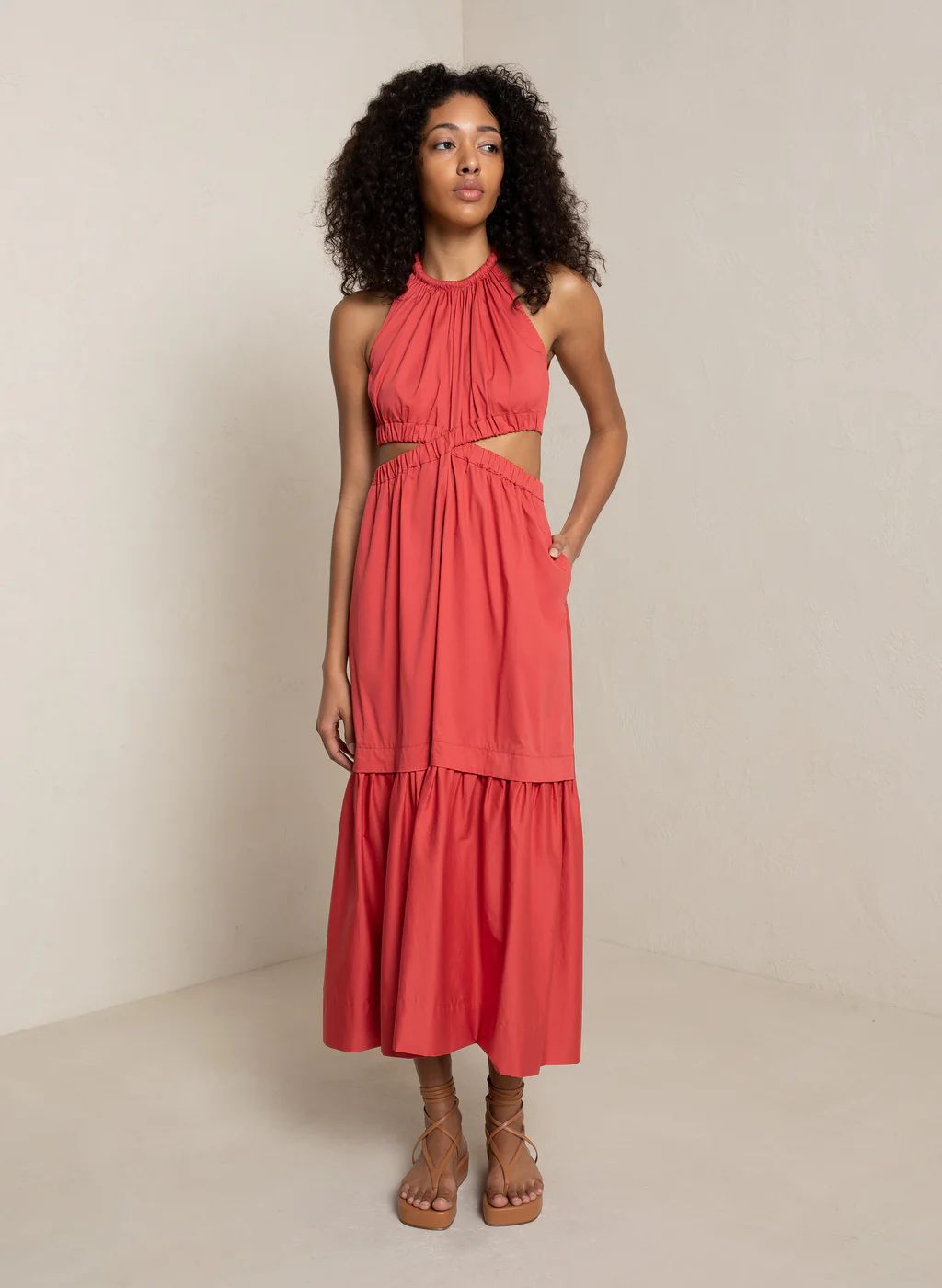 Whitney Cotton Midi Dress | A.L.C