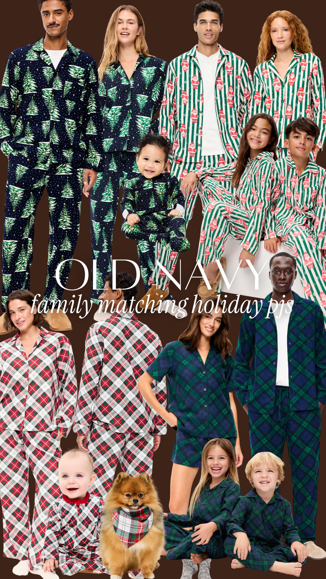 Old Navy matching family holiday pajamas are up to 50% off right now!! 

 #LTKSeasonal #LTKSaleAlert
