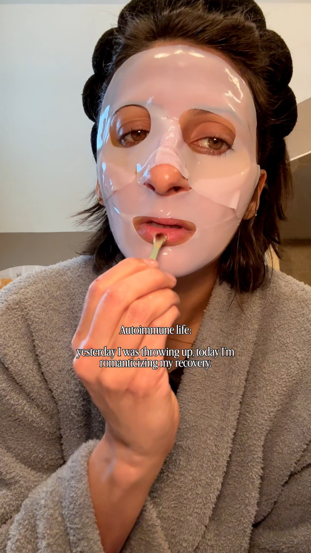 never know when a flare is coming. I’m learning how to manage them better, but sometimes they still catch me off guard—like yesterday, when I spent 24 hours dealing with a gastritis episode.

Living with MCAS is hard. Chronic illness doesn’t care about your plans or how “well” you’ve been doing. Some days your body just needs everything to slow down.

What I’m learning is this: when a flare hits, the goal isn’t to push through—it’s to reset. For me, skincare is part of that reset. Not vanity. Regulation.

Taking a few minutes to gently care for my skin helps calm my nervous system and reminds my body that it’s safe. A soft cleanse. Deep hydration. No rushing. Just care.

For anyone else living with chronic illness:
• Lower the bar
• Cancel what isn’t essential
• Choose one gentle ritual—skincare, a warm shower, tea, fresh sheets
• Let “enough” be enough

I’m grateful I have the support to reset this way, including my kids, who somehow understand that when mom slows down, it’s not weakness—it’s care 🥹

If today is a hard day, let this be permission to rest, reset, and rebuild gently. Sometimes good days start with skincare.

#chronicillness #MCAS #autoimmunedisease #skinreset #restasmedicine #selfcare

#LTKdayinmylife #LTKselfcare #LTKBeauty