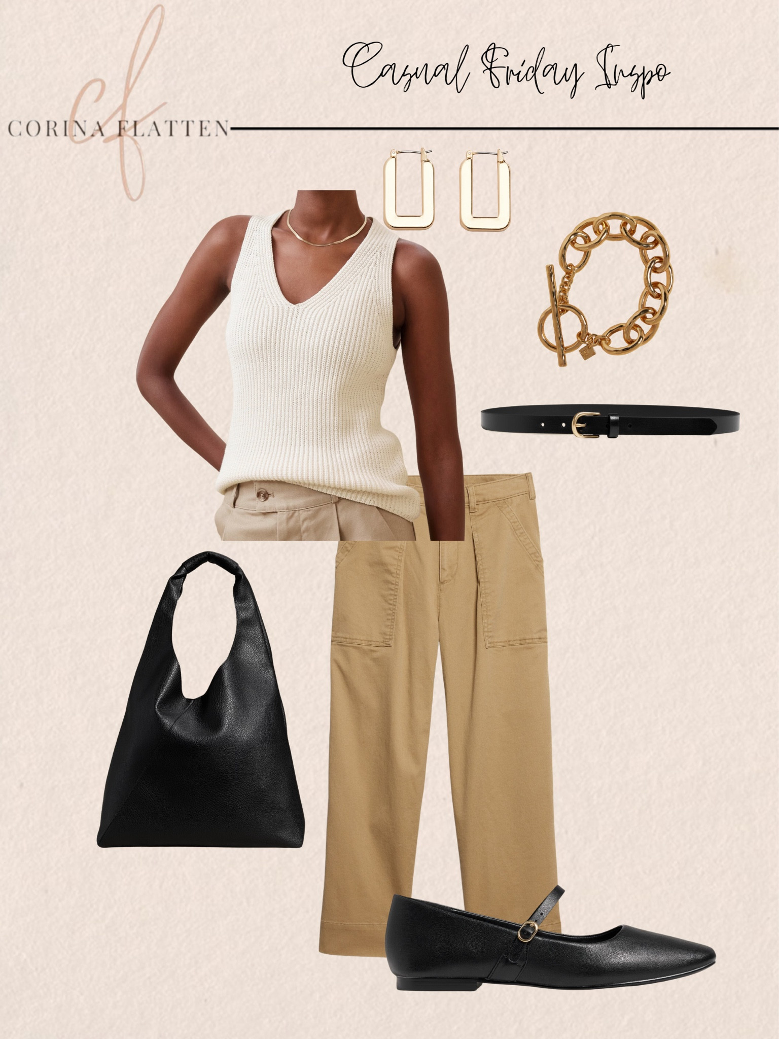  Casual Friday for summer
Run errands, kids around and do your shopping in a chic outfit

Trousers, sleeveless sweater, slouchy bag, chain bracelet, belt, accessories

Over 40 fashion/ affordable style / elevated chic / effortless style / summer fashion / midlife style / casual chic / style over 50/ 


#LTKStyleTip #LTKFindsUnder50 #LTKOver40