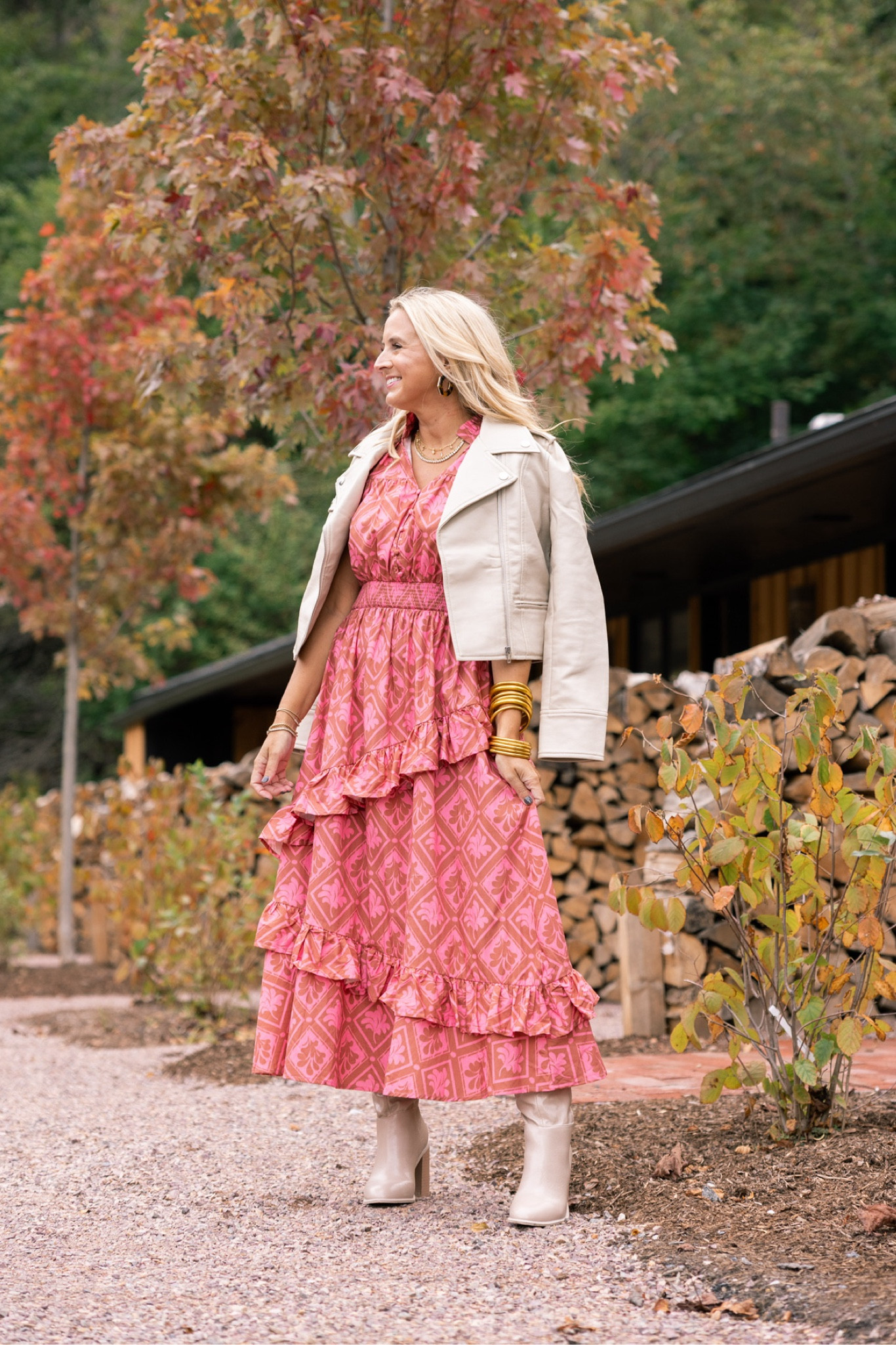 You need this pink ruffle detailed maxi dress for fall! From Avara’s fall collection and is absolutely perfect for any fall occasion. Wearing a small. Use code FANCY15 for 15% off the whole look 



#LTKFindsUnder100 #LTKSeasonal #LTKStyleTip