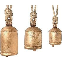 Set of 3 Hanging Harmony Bells Garden Rustic Relaxing Tranquil Wind Chimes | Amazon (US)