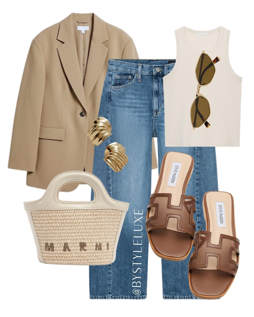 ZARA JEANS - New blue barrel leg jeans from @Zara for under £30! Styled here with a chic staple beige blazer and mesh sandals 

#jeans #blazer #springoutfit

#LTKsummer #LTKjeans #LTKspring