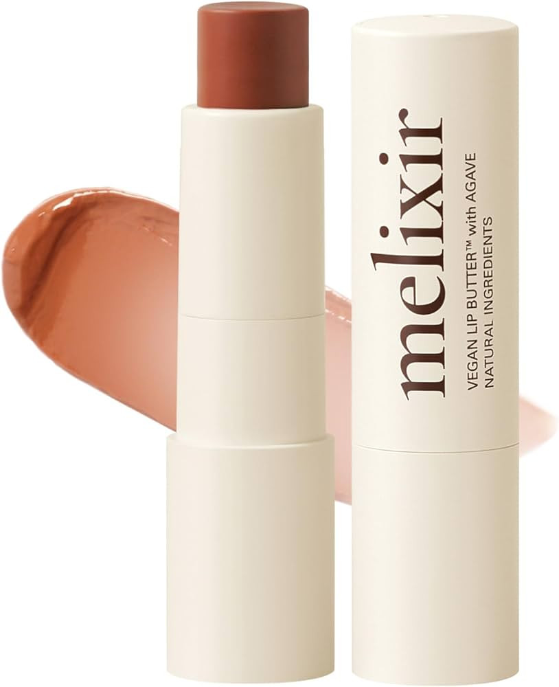 Melixir Vegan Lip Butter #12 Caramel(Tinted) (+11 more colors), Bee Free, Petrolatum Free, Deep N... | Amazon (US)