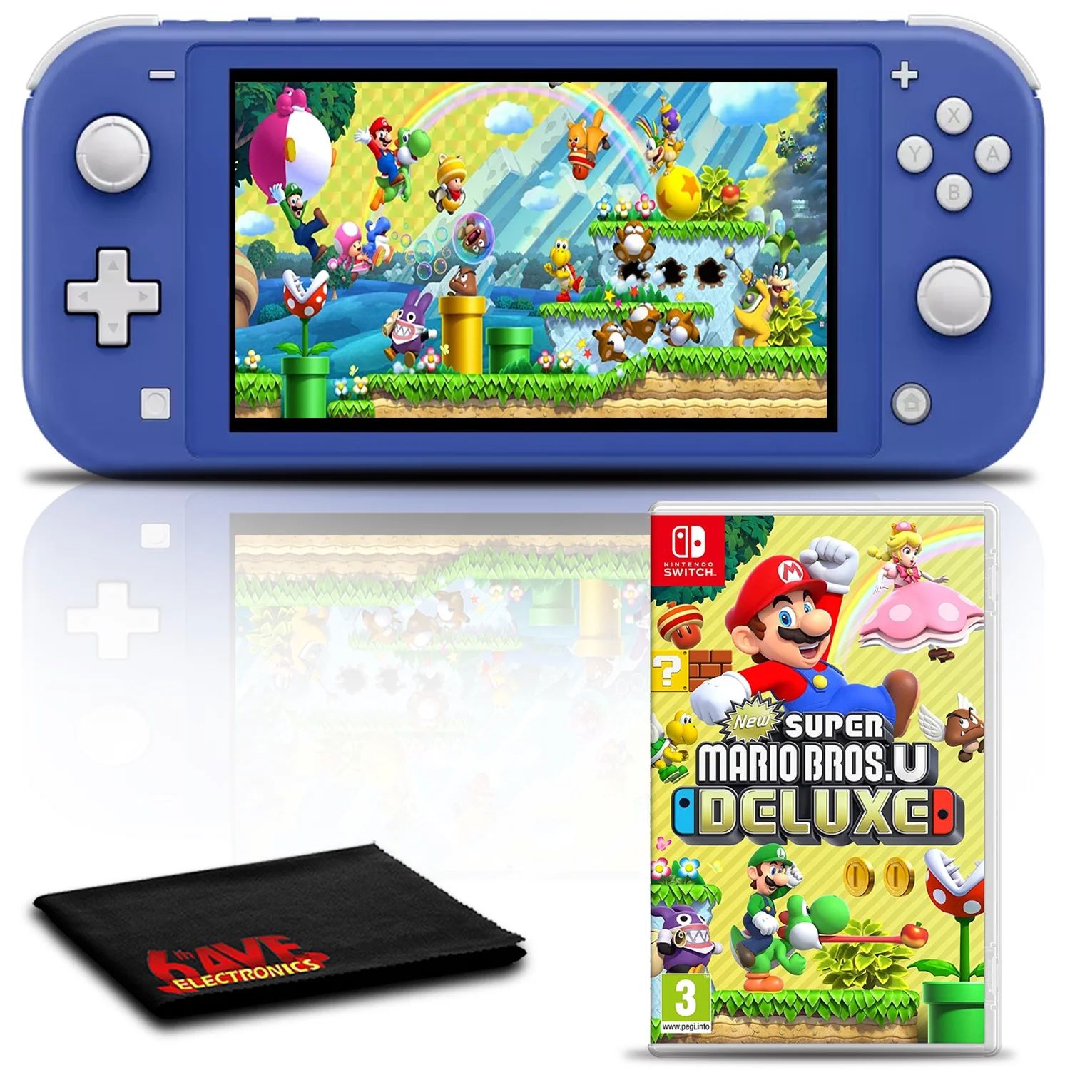 Nintendo Switch Lite (Blue) Gaming Console Bundle with Super Mario Bro U Deluxe - Walmart.com | Walmart (US)