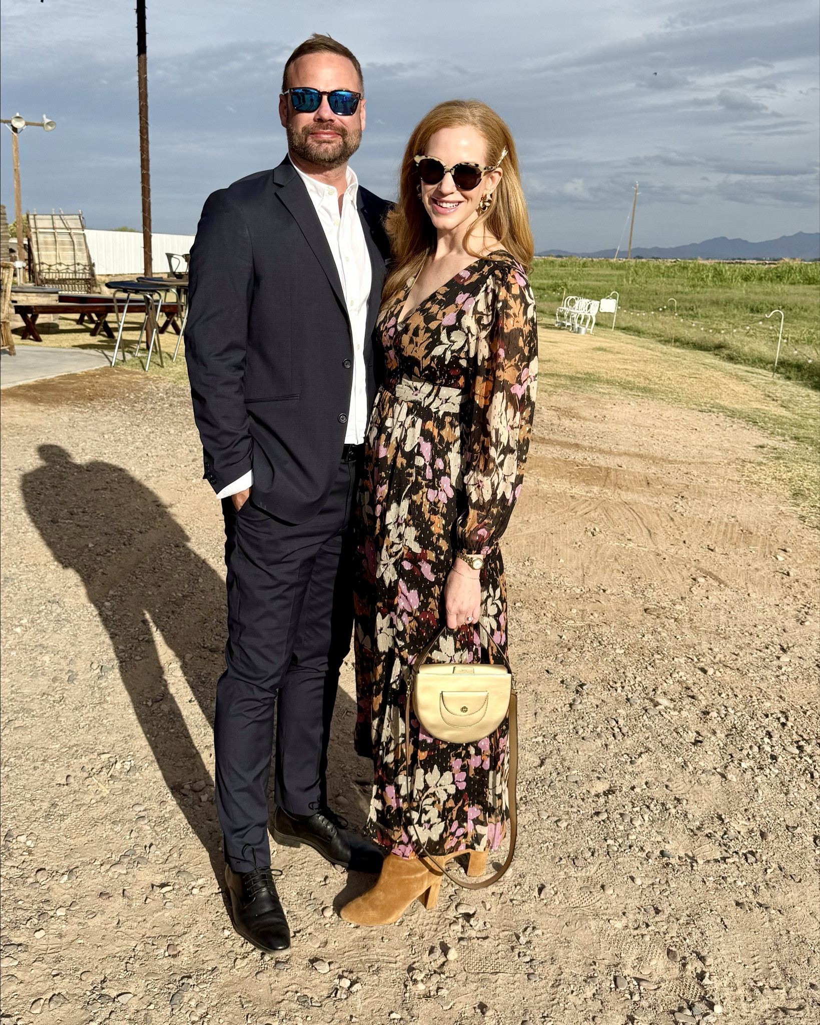 Fall wedding in Arizona! It was so beautiful and I felt beautiful in this dress from Loft that’s under $100! The wedding was outside so I wore my tall brown suede boots and simple accessories. 

#LTKSeasonal #LTKParties #LTKWedding