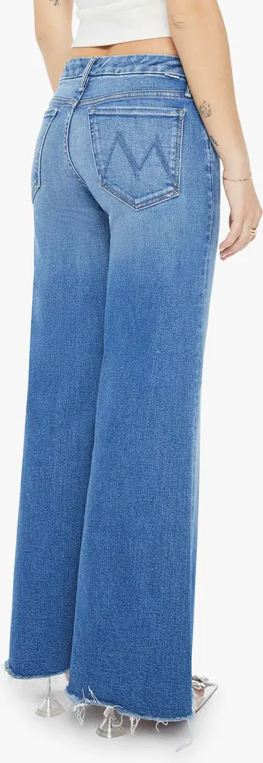 Lil' Roller Frayed Wide Leg Jeans | Nordstrom