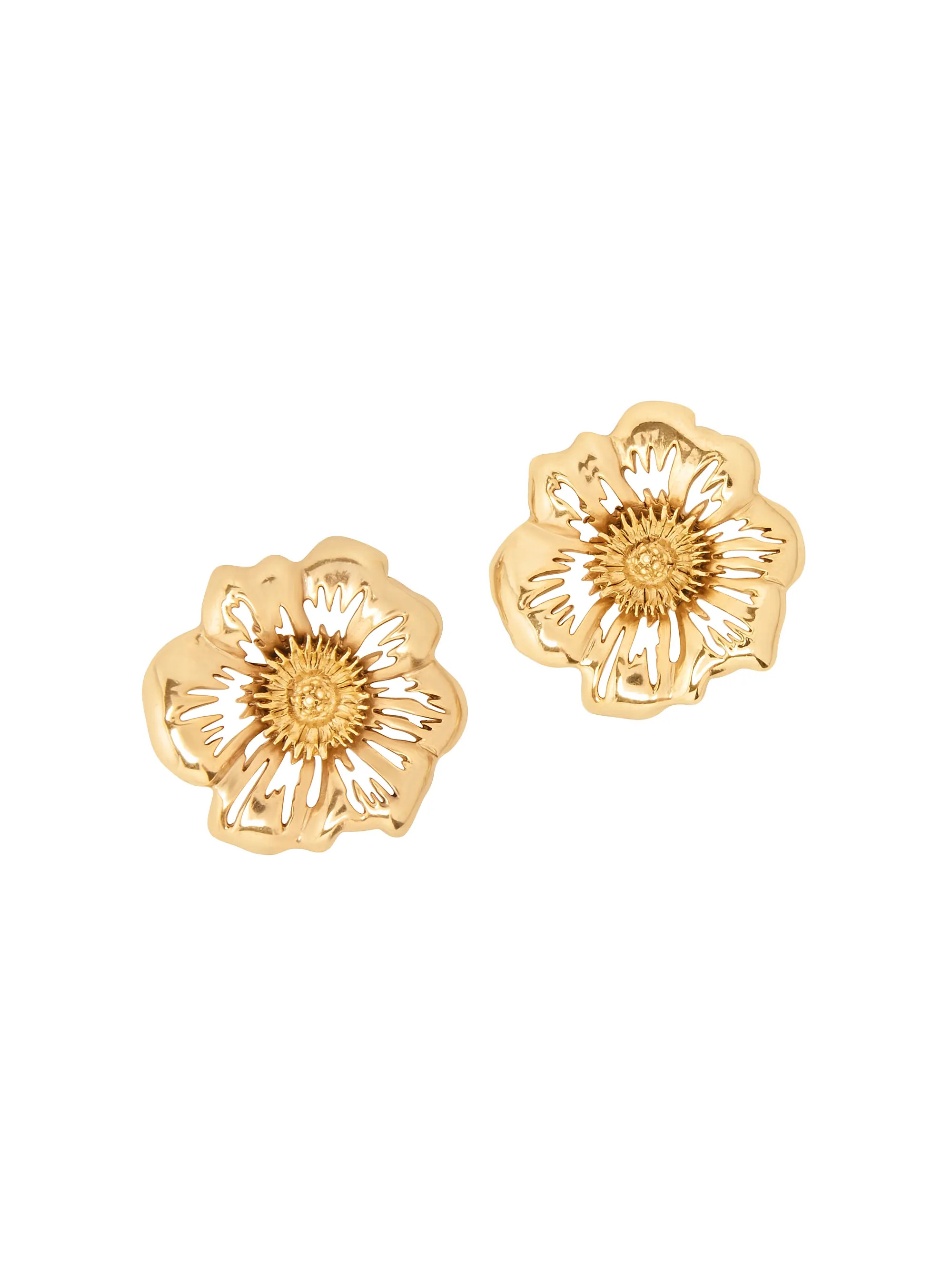 Goldtone Floral Stud Earrings | Saks Fifth Avenue