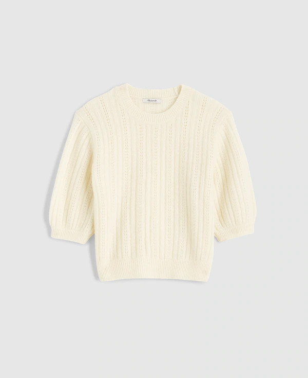CloudSoft Short-Sleeve Sweater Tee | Madewell