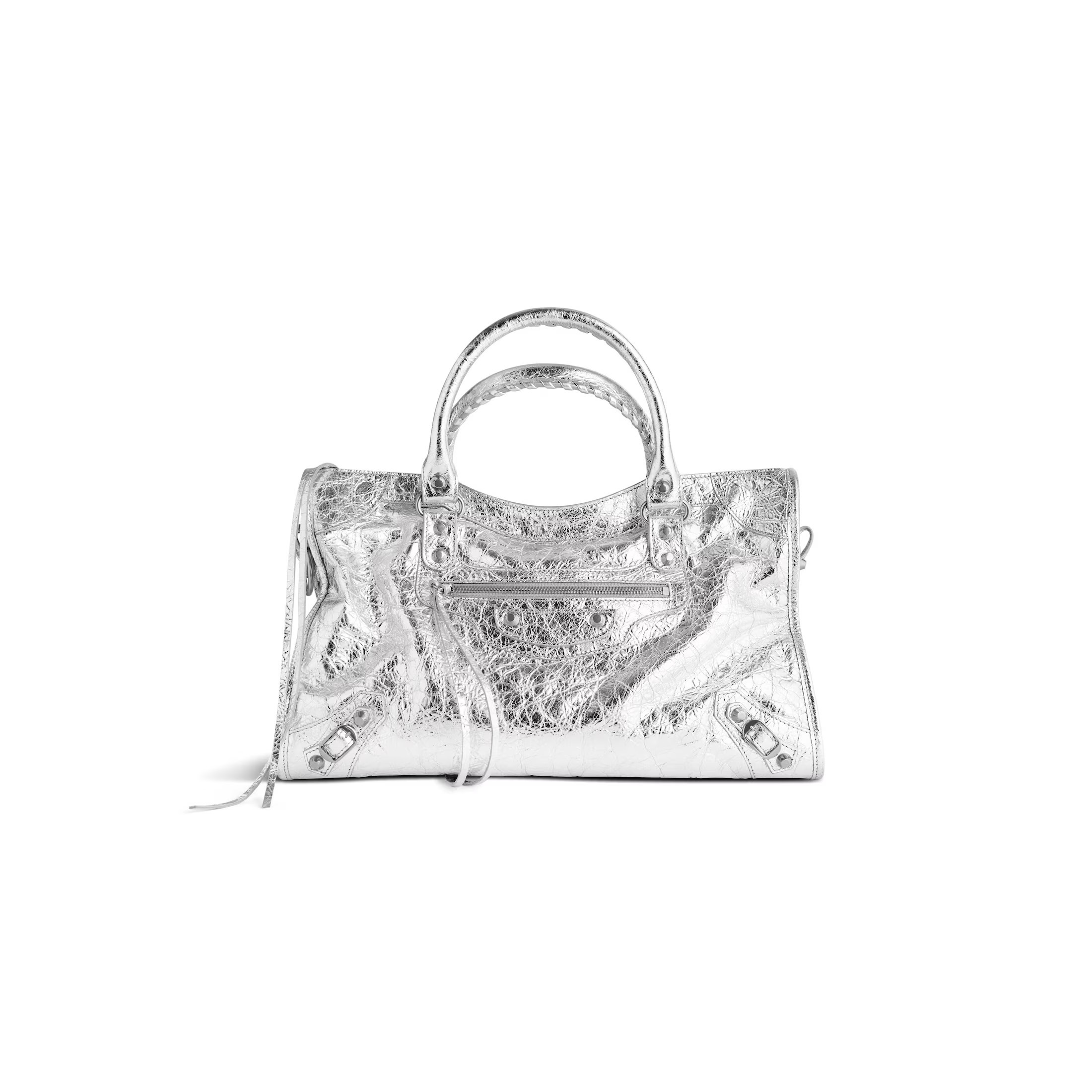 Balenciaga Le City Bag Medium - Silver - Women's | Balenciaga